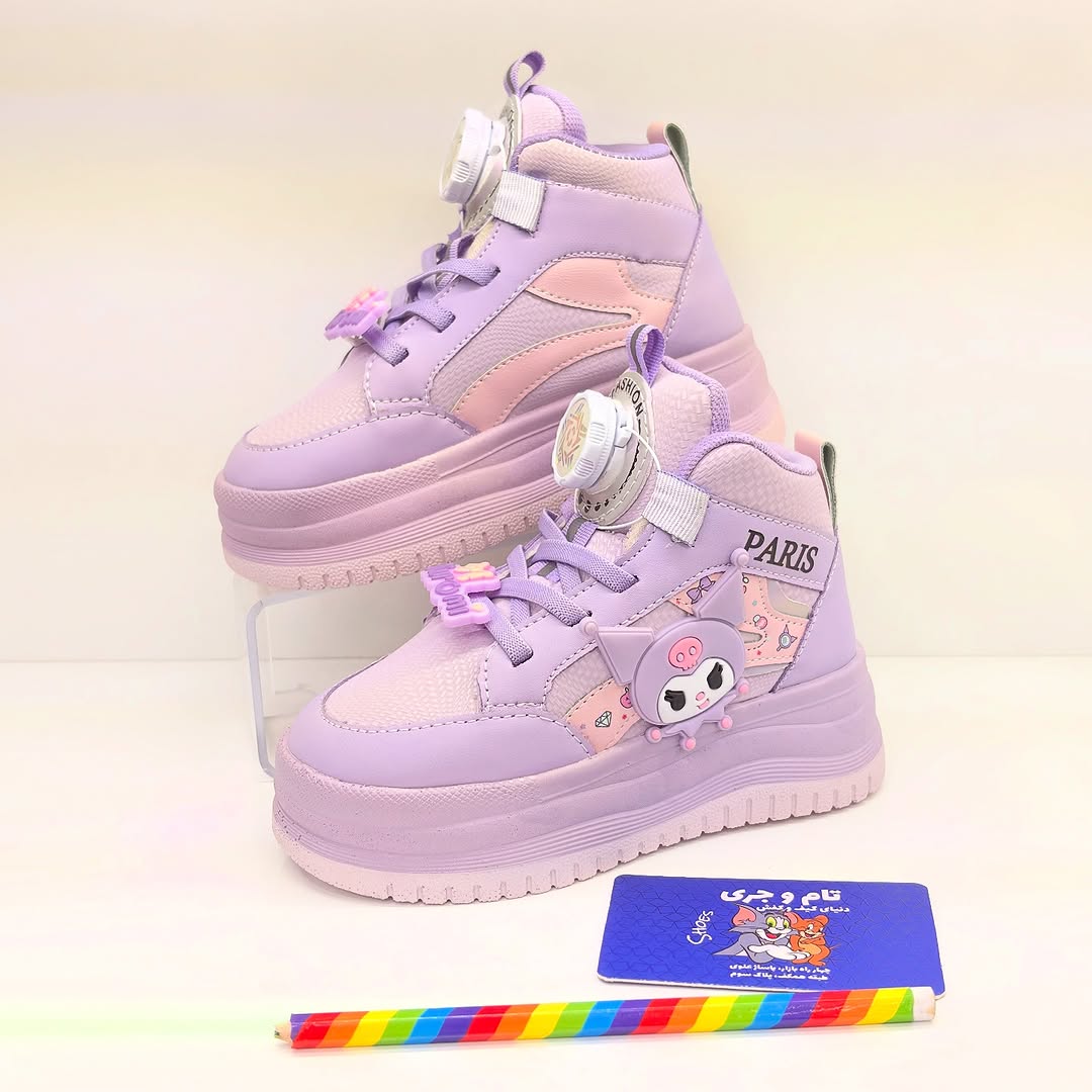 کفش اسپرت ساقدار بچگانه کرومی ضدآب – سایز ۲۶ تا ۳۷ 4 کفش اسپرت ساقدار بچگانه کرومی ضدآب بنفش با کیفیت تضمینی، مناسب زمستان