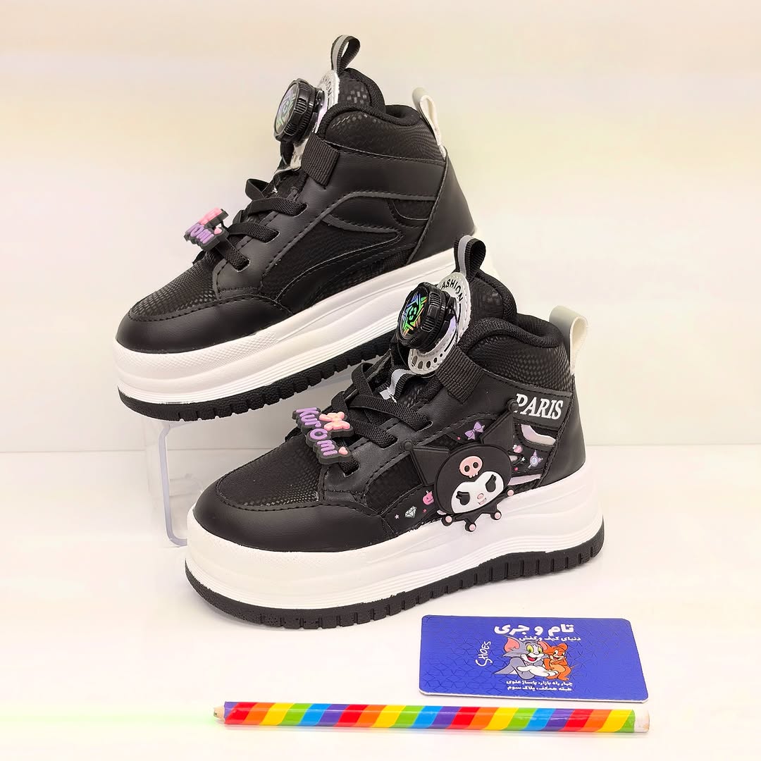 کفش اسپرت ساقدار بچگانه کرومی ضدآب – سایز ۲۶ تا ۳۷ 5 کفش اسپرت ساقدار بچگانه کرومی ضدآب مشکی با کیفیت تضمینی، مناسب زمستان